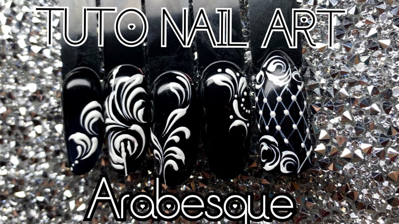 Tuto Nail art : Arabesque facile et rapide 💅🏻😍
