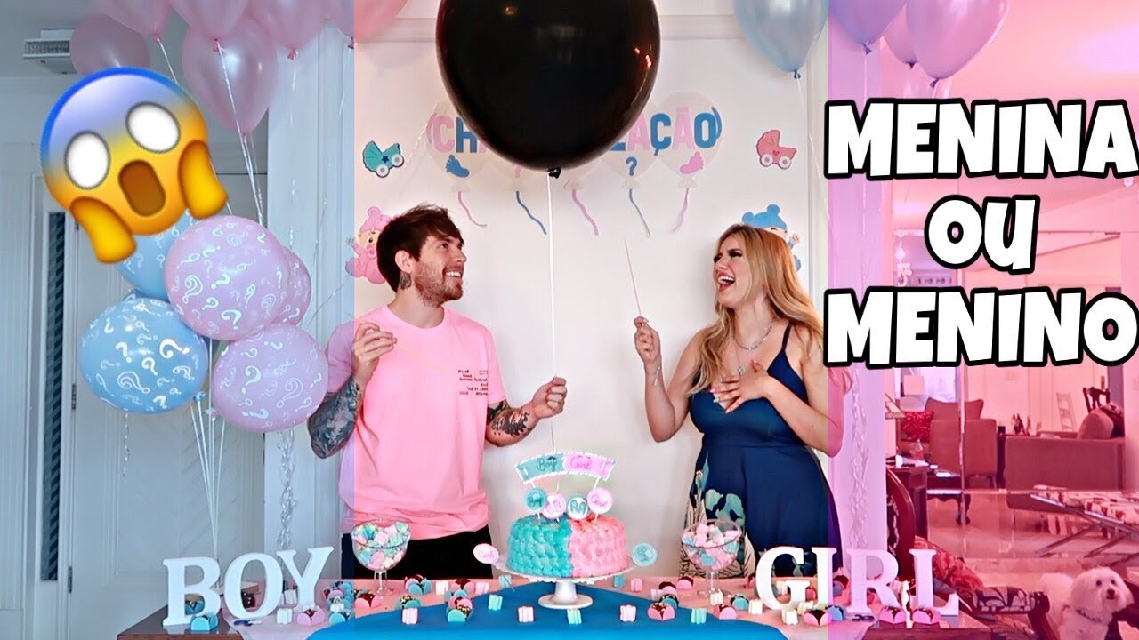 O Nosso Bebe E Cha Revelacao Mostrei Tudo Youtube