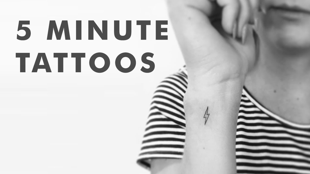 Little Tattoos You Can Get Inked in 5 Minutes or Less - YouTube