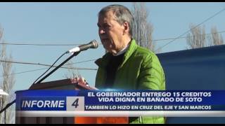 EL GOBERNADOR ENTREGO 15 CREDITOS VIDA DIGNA EN BAÑADO DE SOTO