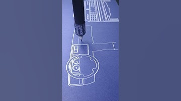 Project 0049 ready for future release #PlotterASMR #BlueprintArt  #MechanicalDrawing  #CarBlueprints