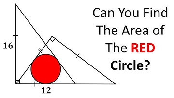 Can You Find the Area of the Circle Inside These Intersecting Triangles