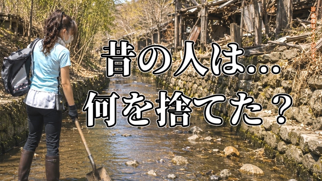 【鳥肌】昭和初期のゴミ捨て場で宝探し!これ何だと思いますか?