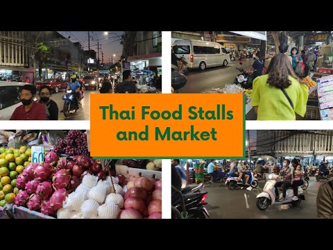 Local and authentic Thai Food Stalls and Market at Phra Pradaeng in Samut Prakan next to Bangkok