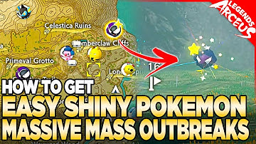 V1.1 Easy Shiny Pokemon in MASSIVE Mass Outbreaks - Pokemon Legends Arceus Daybreak
