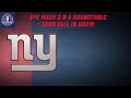 New York Giants | Live NY Giants Roundtable + Sub Call in Show