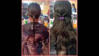 I love to Accept New Challenge 2021Haircut light & thin Hairs Multi steps Indian Hairdresser #shorts
