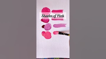 How to get Pink shades by acrylic paints | acrylic colour mixing for pink shades #howto #pink