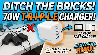 Ditch The Bricks! 70W Triple Charger, The Scosche PowerFlux 70