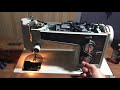 How to clean  oil a sears kenmore 158 series sewing machine  general maintenance  feed dog issue