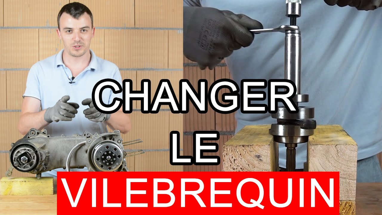 Comment changer le vilebrequin et les roulements d'un scooter Piaggio 50cc ? Typhoon, Zip, Runner...