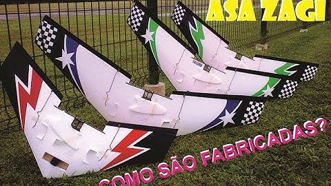 Asa Zagi - Aeromodelo - Como é projetada - CNC Fio quente corte isopor  - Cnc Hotwire wing combat