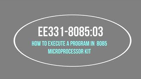 8085 MICROPROCESSOR KIT- STS 85 -WORKING