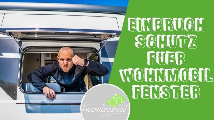 Fenstersicherung für rahmenlose Wohnwagen & Wohnmobilfenster 