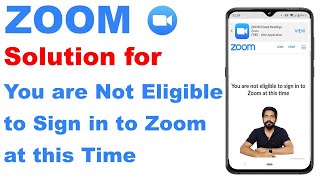 You Are Not Eligible For Sign in to Zoom At This Time screenshot 5