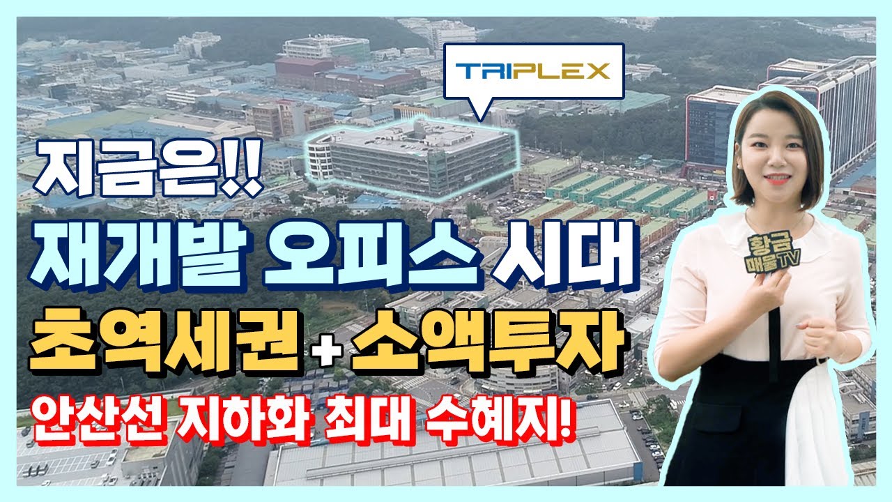 [부동산 투자]안산선 지하화 최대 수혜지! 6평 오피스에 6평 대지지분?! 한신트리플렉스!