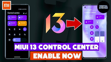 Miui 13 Control Center| MIUI 13 control center in MIUI 12| Ft Redmi note 7 pro
