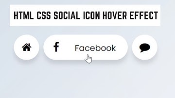 HTML & CSS Social Icon Hover Effects | CSS Hover Tutorial