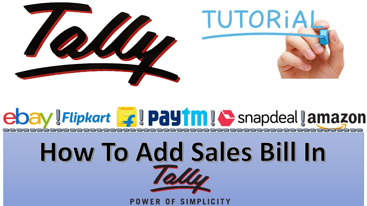 How To Add Sales Entry in Tally For Online Business YouTube