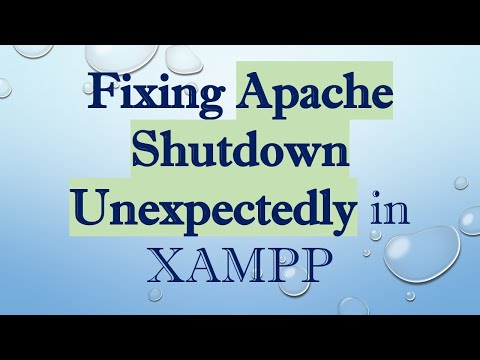 Fixing Apache Shutdown Unexpectedly in XAMPP