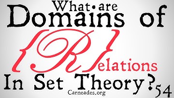 What is the Domain of a Relation?  (Set Theory)