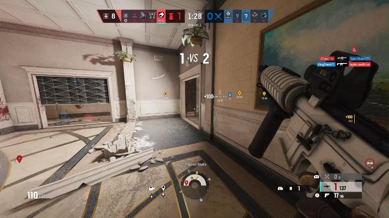 Tom Clancy's Rainbow Six Siege 1v4 - YouTube