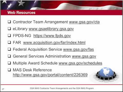 Gsa Training Contractor Team Arrangements Ctas 5 Of 9 Youtube