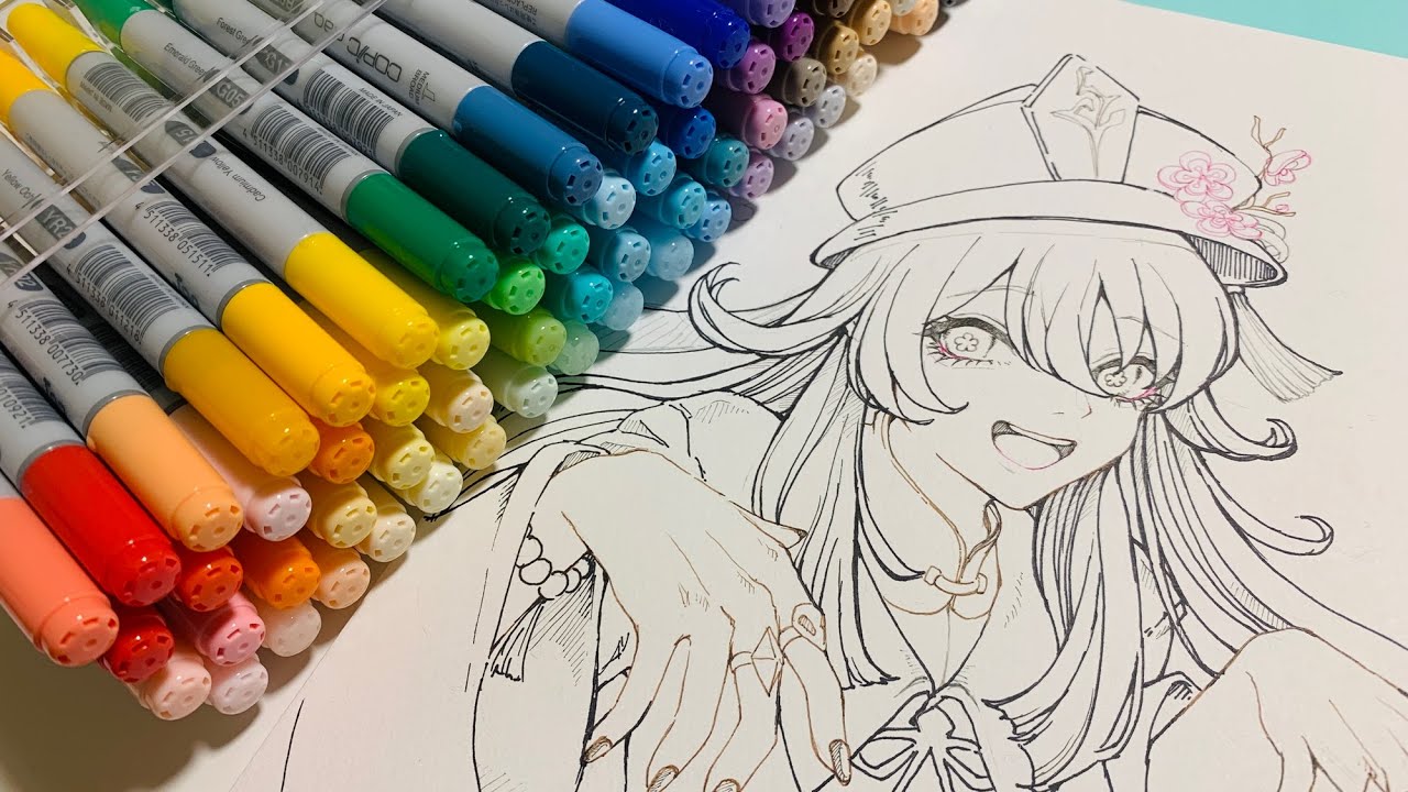 コピック色塗りLIVE｜Copic painting Live 【原神】