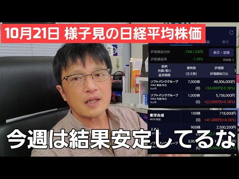 #212【株式講座】日経平均株価は崩れましたが、やはり来週からの警戒感から株価の動きは鈍い！！