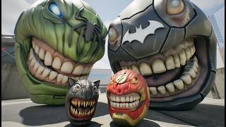 PACMAN'S AVENGERS BATMAN PAC-MAN & IRON MAN PAC-MAN vs & JOKER Pac-Man VS PAC-MAN cartoon cat