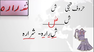 Lesson#33 letter of Urdu introduction sound new words with sheen اردو حروف تہجی - ش haroof e tahaji