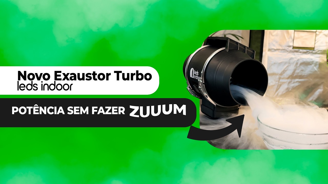 Unboxing Exaustor Turbo 125mm leds indoor | Alta Vazão, Baixo Ruído e Máxima Eficiência no Cultivo