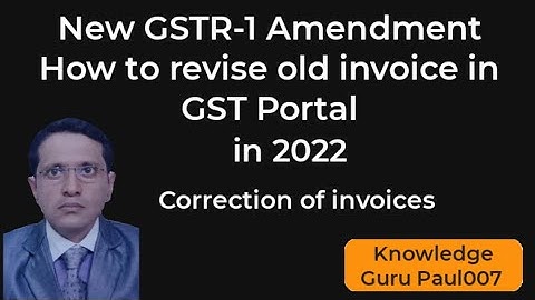 GSTR 1 Amendment I How to file GSTR-1I How to correct GST mistakes I GSTR-1 amendment B2C to B2B
