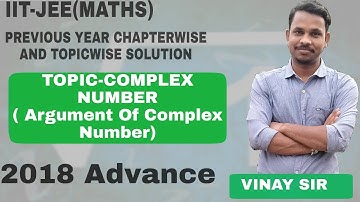 Q-2018 advance| IIT-JEE maths previous year solution Complex number ( Argument of complex number)