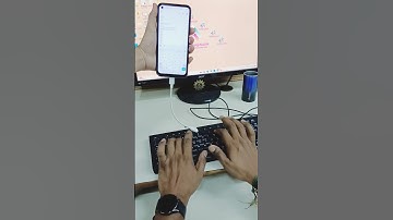 How Connect keyboard to phone | typing practice in phone