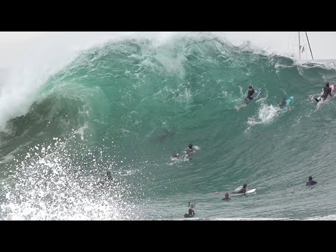 The Wedge - Biggest and Gnarliest Day of Summer 2022 !!! (RAW FOOTAGE)