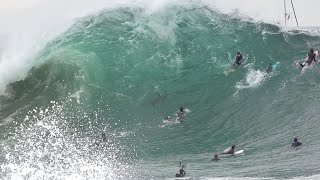 The Wedge  Biggest and Gnarliest Day of Summer 2022 !!! (RAW FOOTAGE)