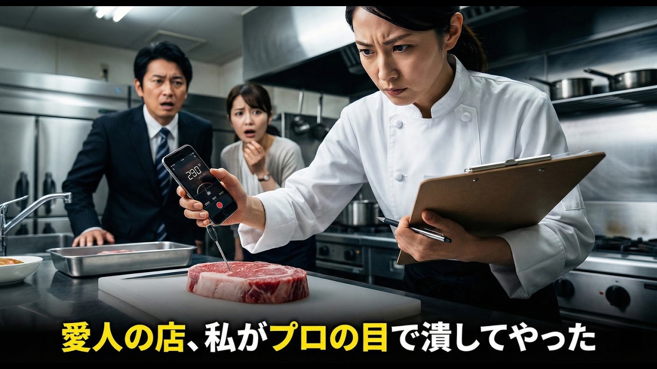 夫が愛人の店に貯金2400万を貢いだので、プロ料理人の私が「完璧な衛生チェック」で店を営業停止にしてやった