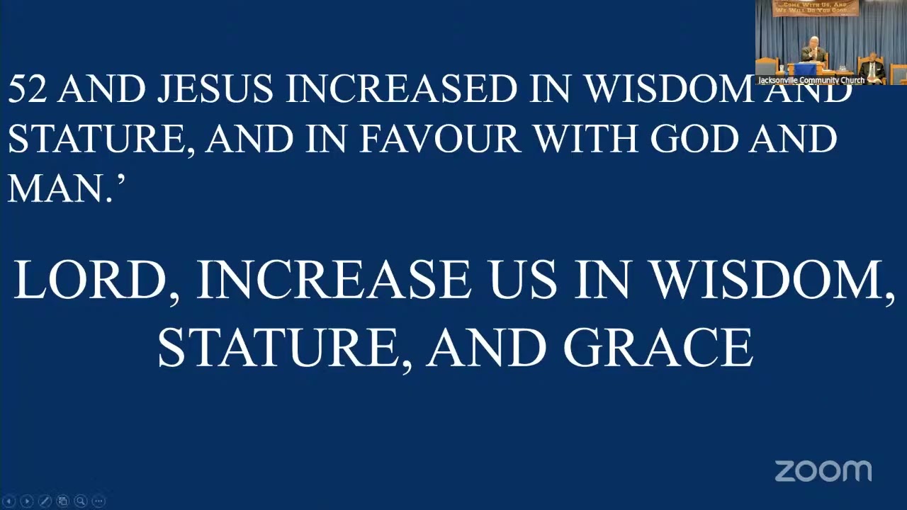 Lord, Increase Us In Wisdom, Stature, and Grace_January 11, 2026