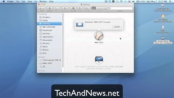 Macintosh AirDrop WiFi File Transfer
