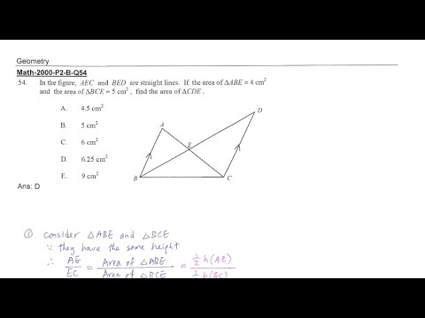 CE 2000 Math paper II Q54 - YouTube