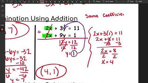 7.3/7.4 Systems of Equations by Elimination