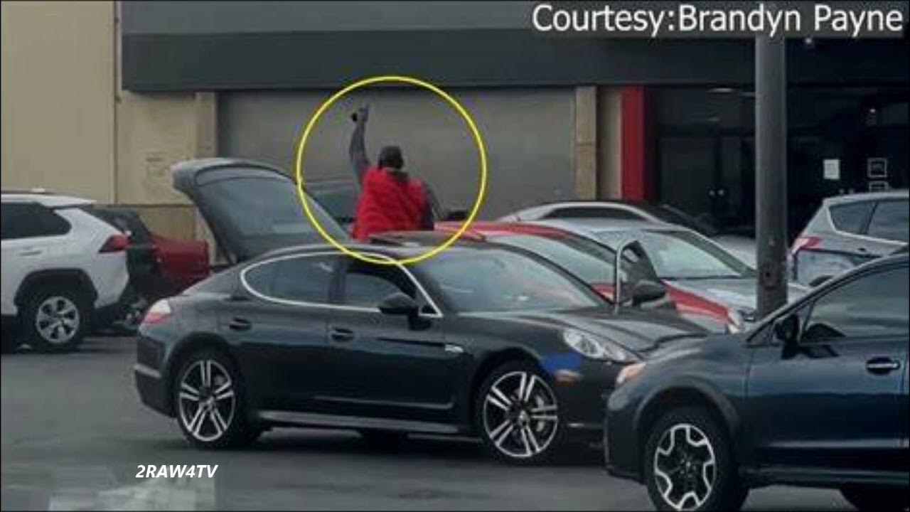 BREAKING NEWS VIDEO SHOWS FORMER NBA PLAYER SHAWN KEMP OPEN FIRE IN A