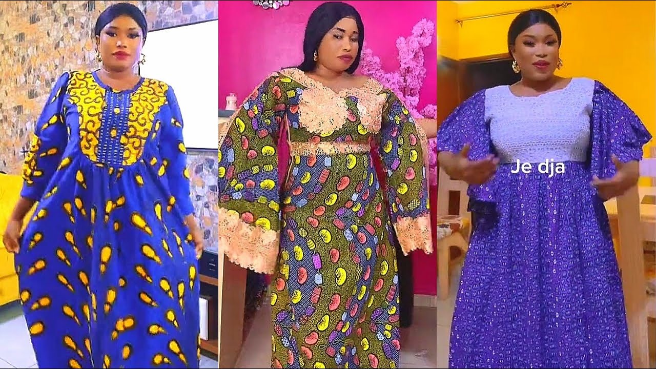 MEILLEURS MODÈLES ROBES LONGUES PAGNE/ANKARA - YouTube