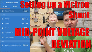 Setting up Midpoint Voltage Deviation in a Victron Smart Shunt