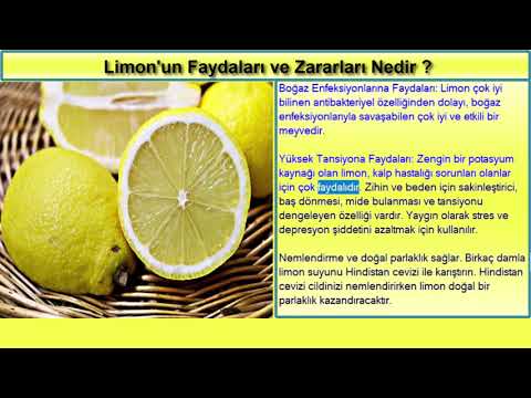 Video: Limon Yemek Pişirmede Neden Bu Kadar önemlidir?