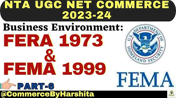 FERA and FEMA ACT in Hindi I FERA and FEMA ( NTA UGC NET Commerce)