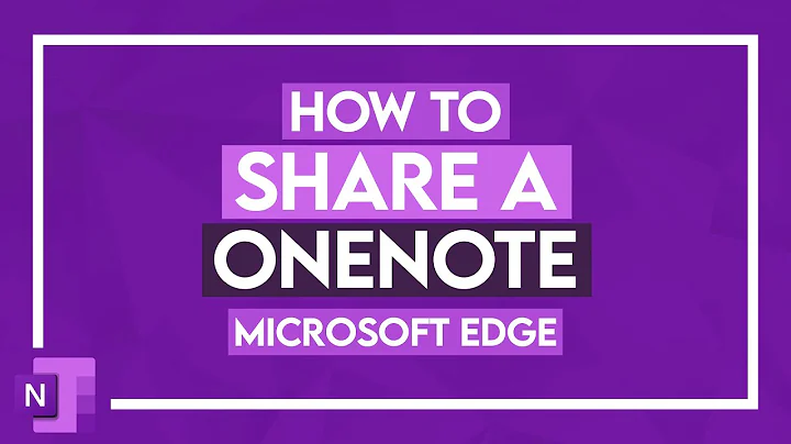 How to Share a OneNote Notebook: OneNote Tutorial