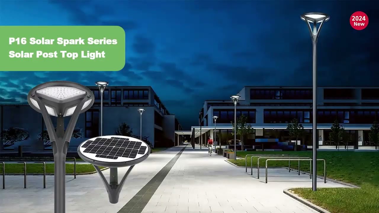 2024 New SolarSpark P16 Solar Powered Post Top Light - HeiSolar