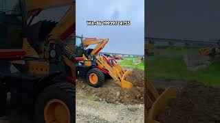 Backhoe loader, can rotate 36 degrees, a combined scraper and diggercapable of working at both ends
